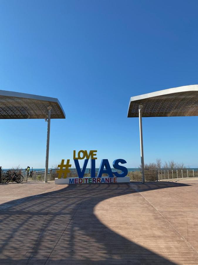 Appartement, Vue Sur Mer, Acces Direct Plage, Piscine Vias Exteriör bild